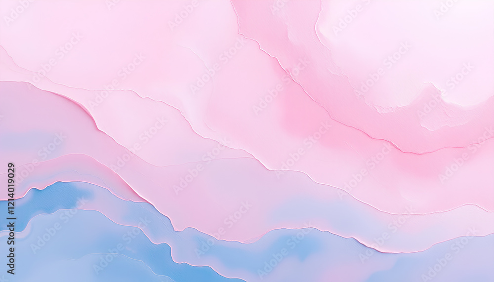 Poster Abstract pastel oil paint with soft texture on canvas background with copy space.