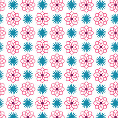 seamless pattern with flowers