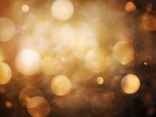 the AI Image Generator, Golden Bokeh Lights Abstract Background with Artistic