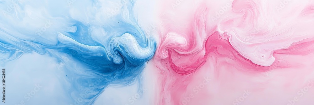 Poster swirls of color blend harmoniously in a captivating display of art. generative ai