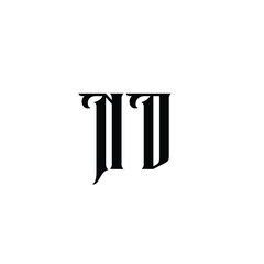 ND monogram logo design letter text name symbol monochrome logotype alphabet character simple logo