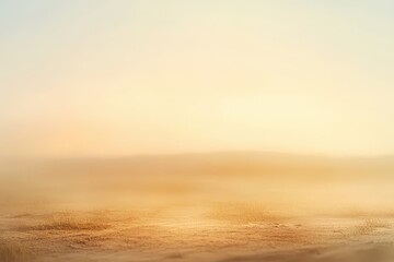 Obraz premium Golden Haze Desert Landscape with Warm Light, Serene and Dreamy