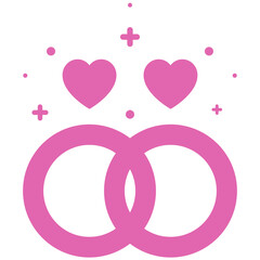 Minimalist Wedding Rings and Heart