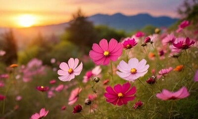 Obraz premium flowers in the mountains