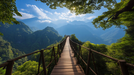 Fototapeta premium Pedestrian bridge.