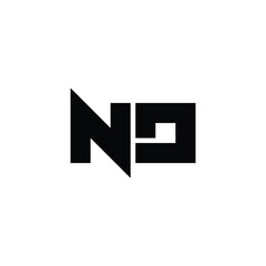 ND monogram logo design letter text name symbol monochrome logotype alphabet character simple logo