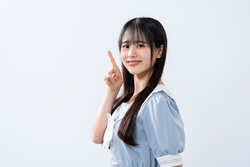 セーラー服を着た女性