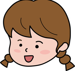 Obraz premium 어린이 얼굴 옆모습