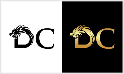 logo dragon letter D vector d...