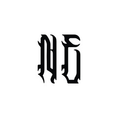 NE monogram logo design letter text name symbol monochrome logotype alphabet character simple logo