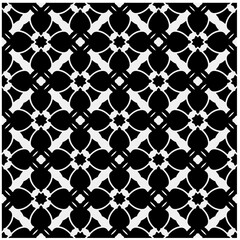 Seamless pattern with repeating abstract shapes.Black and white texture.Design element for prints, decoration, cover, textile,wallpaper, background, wrapping paper, clothing, fabric, package, cards.