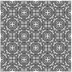 Seamless pattern with repeating abstract shapes.Black and white texture.Design element for prints, decoration, cover, textile,wallpaper, background, wrapping paper, clothing, fabric, package, cards.