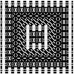 Seamless pattern with repeating abstract shapes.Black and white texture.Design element for prints, decoration, cover, textile,wallpaper, background, wrapping paper, clothing, fabric, package, cards.