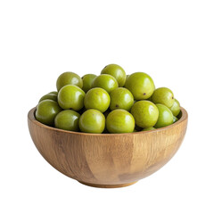 Indian Gooseberry Bowl Image on transparent background.