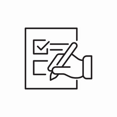 test checkbox quick edit check icon vector sign
