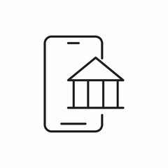 phone bank icon vector sign