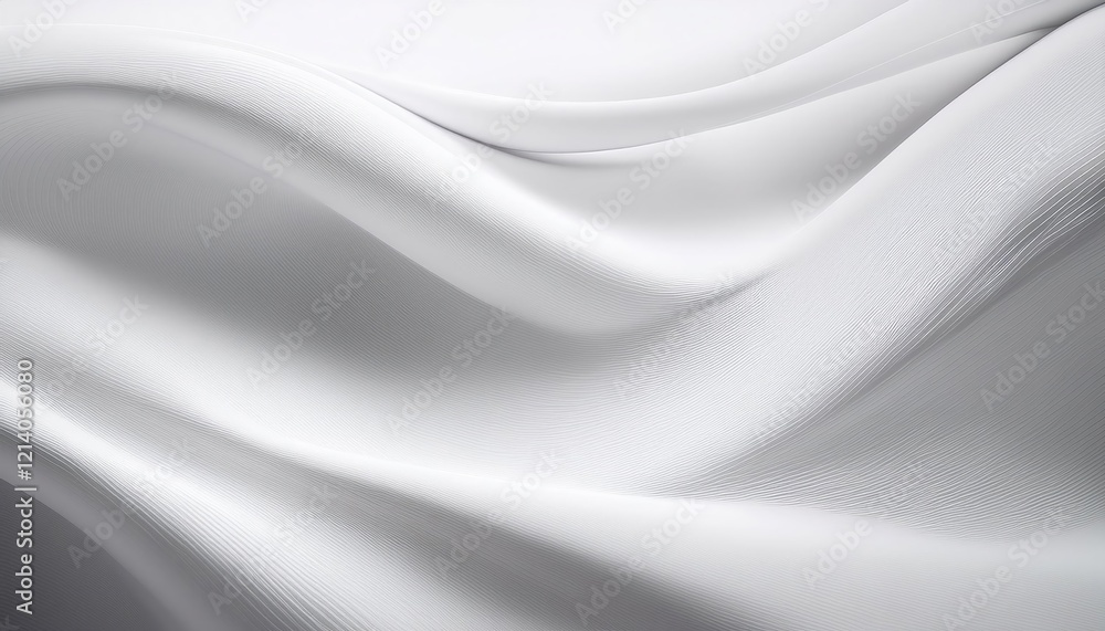 Poster soft textures and flowing shapes create abstract white background