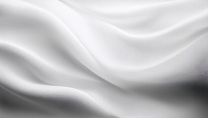 Fototapeta premium Soft white fabric with flowing textures and gentle gradients creates serene atmosphere