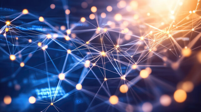 Abstract Digital Background, Binary Code and AI Algorithms in Motion, Ideal for Tech - Themed Visuals and Representing the Digital Realm