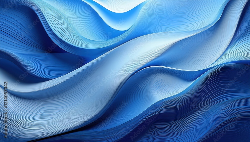 Aufkleber abstract background featuring various shades of blue with soft textures, creating calming and serene