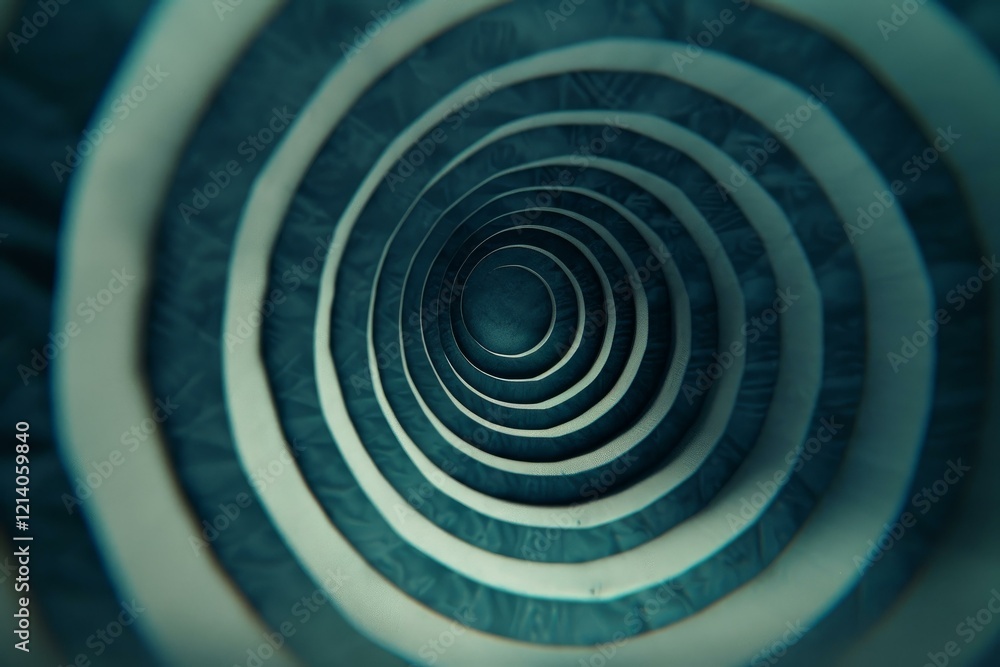 Aufkleber abstract illustration of concentric circles creating a tunnel effect