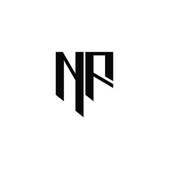 NF monogram logo design letter text name symbol monochrome logotype alphabet character simple logo