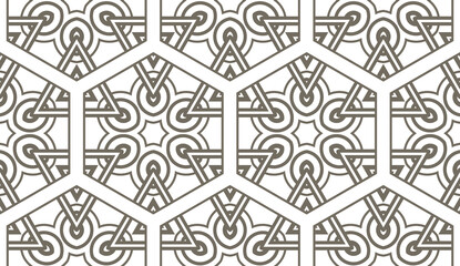 Stylish geometric background. Seamless vector illustration. Pattern for design, interior, fashion