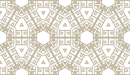 Seamless geometric modern pattern. Vector abstract classical background