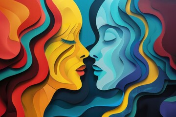 Background by the world bipolar day theme