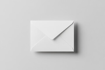 Blank white greeting card mockup, front view, isolated on transparent background, 3D rendering