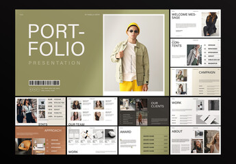 Portfolio Presentation Template Design Layout