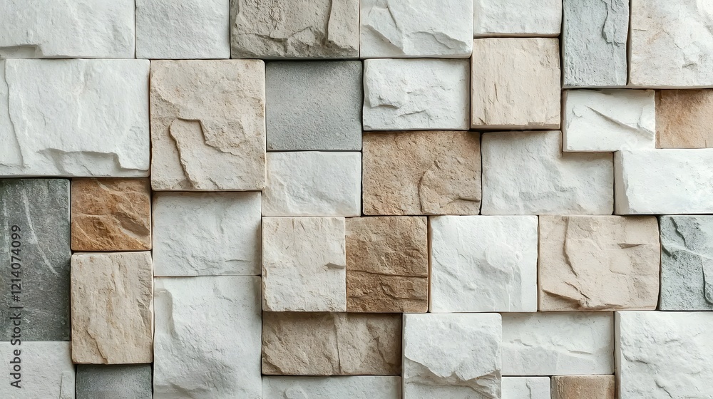 Poster captivating architectural abstract background showcasing a weathered and textured stone wall with ge