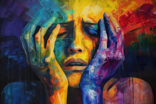 Background by the world bipolar day theme