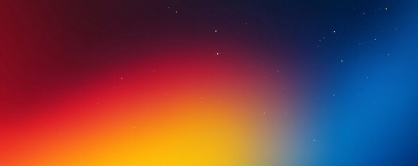 Obraz premium Dark Blue, Red, and Yellow Gradient Background with Soft Blur Effect: Vibrant Abstract Design