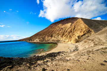 Canary island La Graciosa La Cocina  beach 