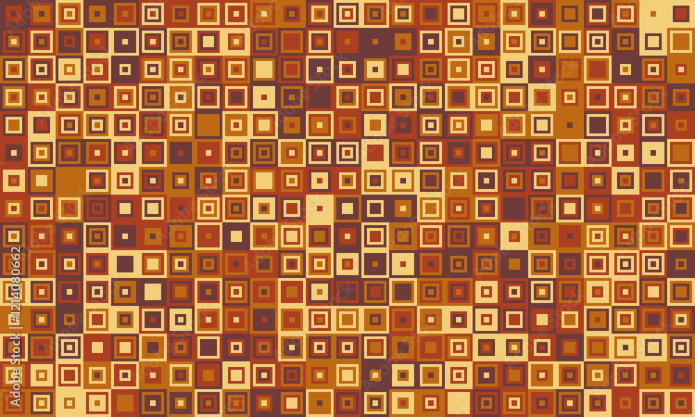 Poster abstract cube mosaic with structured colors and elegant simplicity. ideal for textiles, creative pri