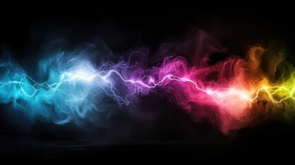 Colorful Energy Wave Abstract Background