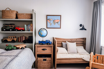 Chambre d'enfant, chambre de garçon