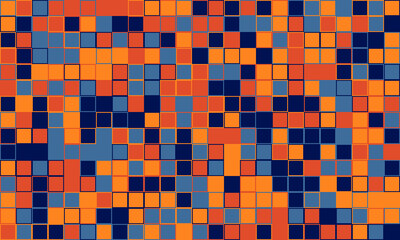 Textured cube pattern with colourful tiles and elegant symmetry. Ideal for graphic design projects, backgrounds, and trendy decorative material.