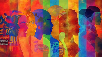 Vibrant Rainbow Portraits Celebrating Cultural Diversity