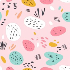 A colorful animal print design featuring a seamless pattern of leopard spots.