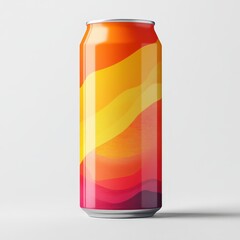Fototapeta premium Hand holding blank energy drink can mockup, isolated on transparent background, 3D rendering