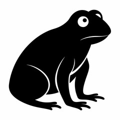 illustration of a silhouette of a frog