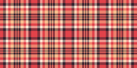 Retro plaid design with nostalgic tones and textured fabric look