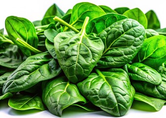 Obraz premium Fresh Green Spinach Leaves - Vibrant Close-Up