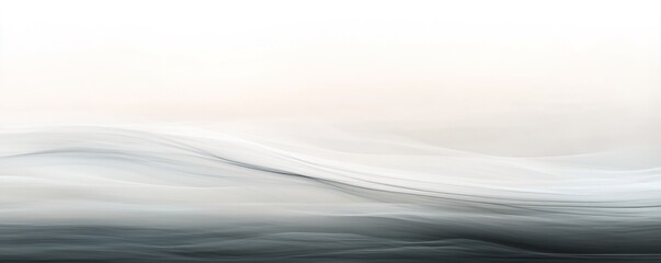 Obraz premium Sweeping waves of colors in soft gradient