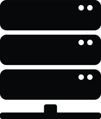 Fototapeta premium Server Icon, Database Icon, Data Center Icon, Hosting icon, Network Server simple vector illustration