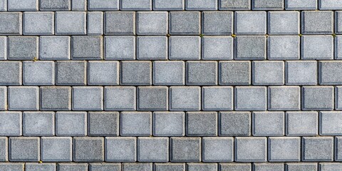 Obraz premium Grey Concrete Paving Stones Panorama Background