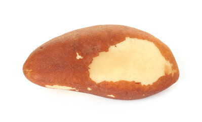 One tasty Brazil nut isolated on white