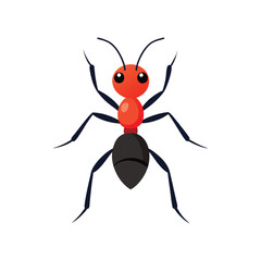A colorful ant vector art illustration